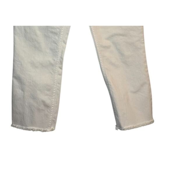 Not For Sale Johnny Was Jeans Women 28 Off White Cropped Boyfriend Stretch Denim - Picture 4 of 13